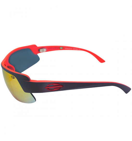 Óculos Mormaii Gamboa Air 3 Vermelho e Preto/Lente Ruby Espelhada - 4