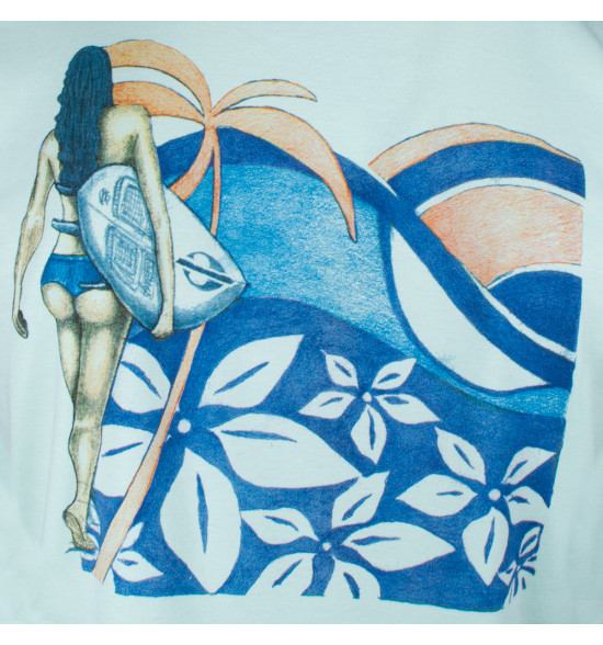 Camiseta Mormaii Surf and Girls Verde Neon - 4