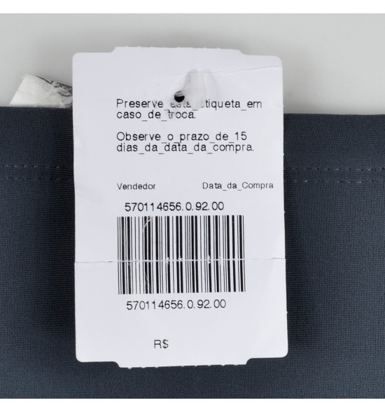 Sx Sunga Alma de Praia Cinza com Faixa Lateral Preta - 6