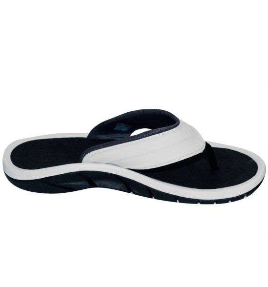 Chinelo Oakley Super Coil 4 Preto com Branco - 4