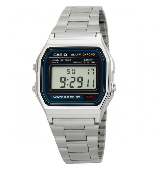 Relógio Casio Vintage A158WA-1DF-SC Prateado