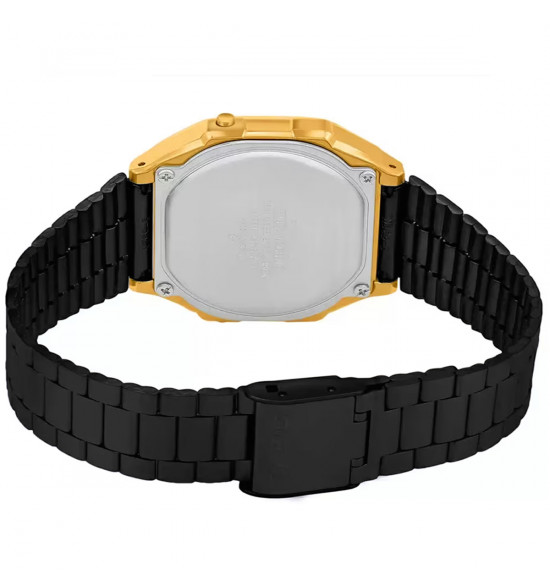Relógio Casio Vintage A168WEGB-1BDF Preto e Dourado - 4