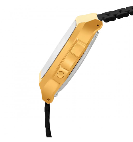 Relógio Casio Vintage A168WEGB-1BDF Preto e Dourado - 3