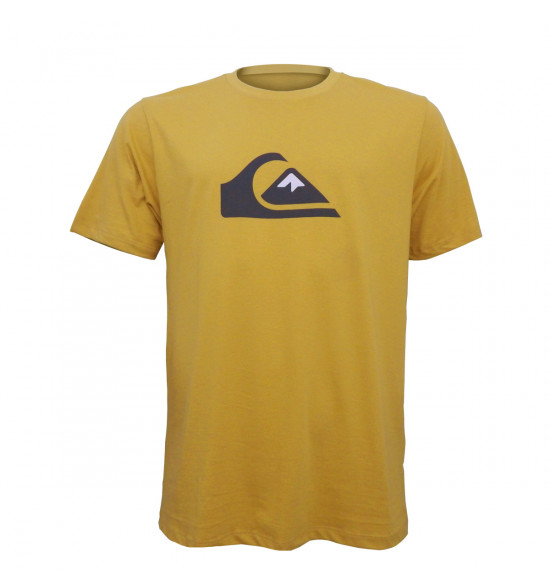Camiseta Quiksilver Comp Logo Amarelo