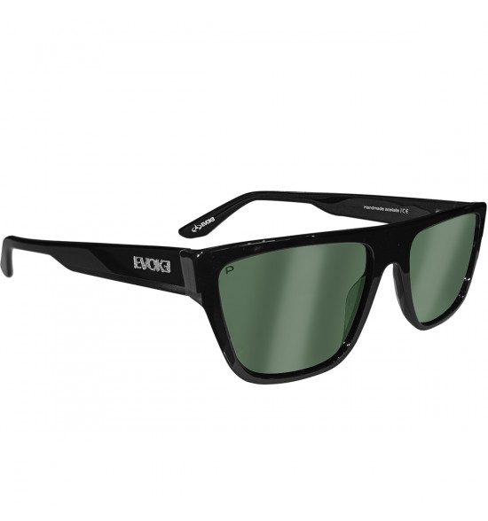 Óculos Evoke Anverse BRA01P Shine Black/Lente Shine Green Polarizada