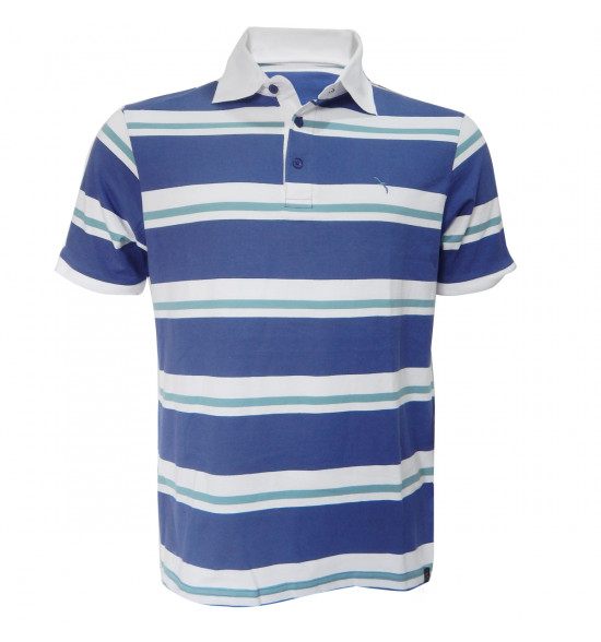 Rx Camisa Polo Alma de Praia River Stripes