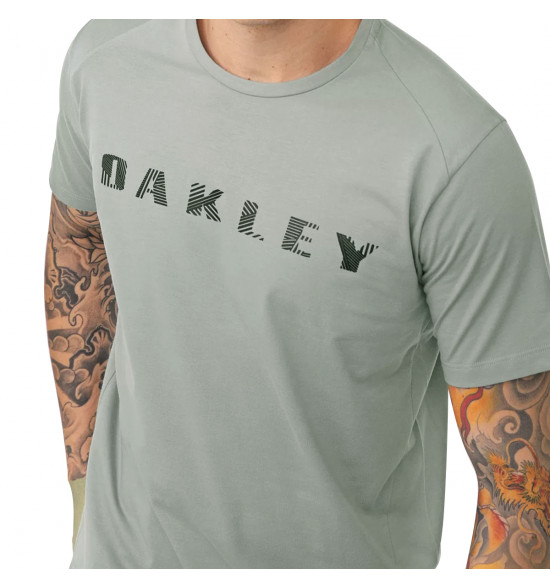 Camiseta Oakley Masc Mod Bark Pattern Cinza - 3