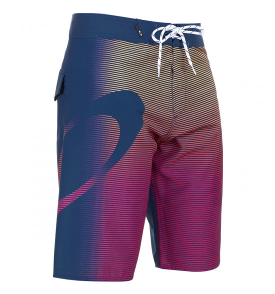 Bermuda Água Oakley Faded Stripes Azul com Listras - 3