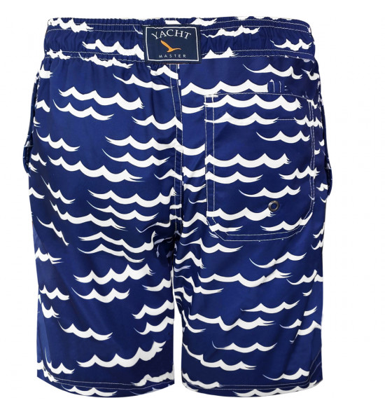 Shorts Água com Cordão Alma de Praia Gaivotas Marinho - 2