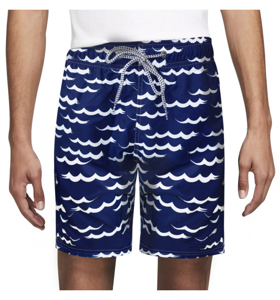 Shorts Água com Cordão Alma de Praia Gaivotas Marinho - 3