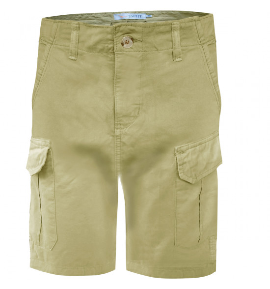 Bermuda Walk Alma de Praia Cargo Lisa Khaki