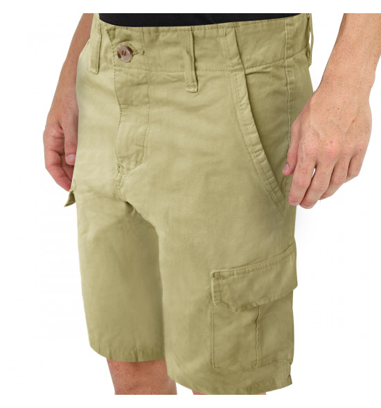 Bermuda Walk Alma de Praia Cargo Lisa Khaki - 3