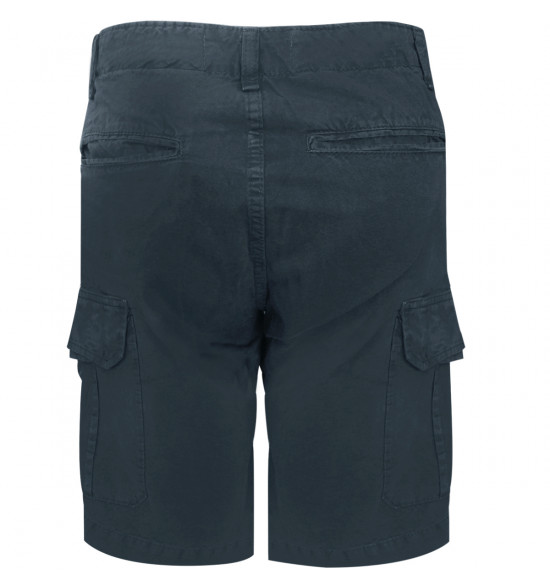 Bermuda Walk Alma de Praia Cargo Lisa Azul Marinho - 2