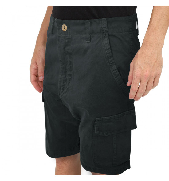 Bermuda Walk Alma de Praia Cargo Lisa Chumbo - 3