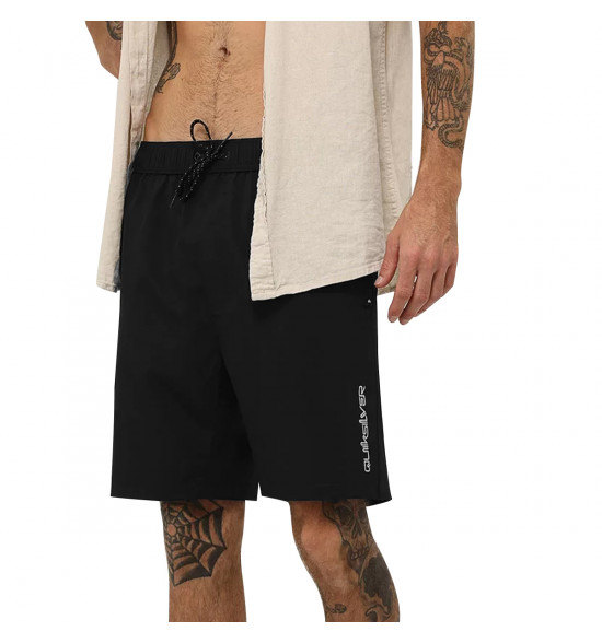 Bermuda Água Quiksilver Flat Everyday 19 Preta - 3