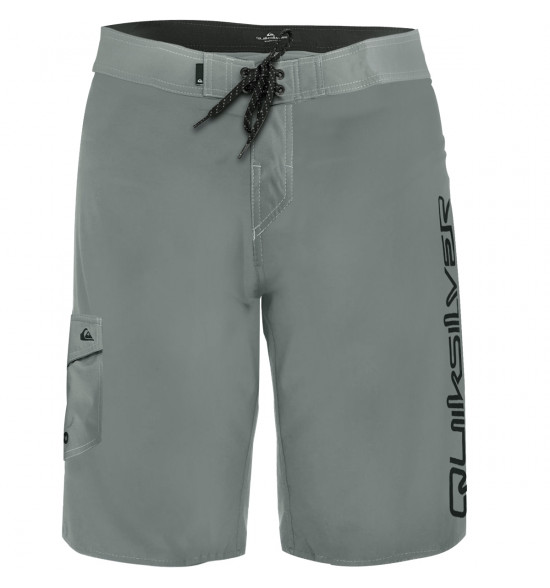 Bermuda Água Quiksilver Flat Signature 21 Cinza 2.0