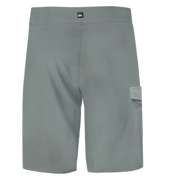 Bermuda Água Quiksilver Flat Signature 21 Cinza 2.0 - 2
