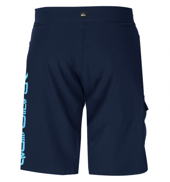 Bermuda Água Quiksilver Flat Signature 21 Marinho 2.0 - 2