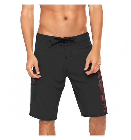 Bermuda Água Quiksilver Flat Signature 21 Preta - 4