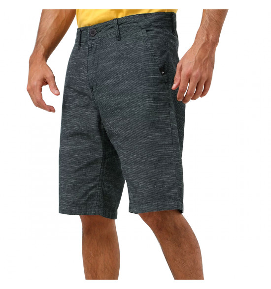 Bermuda Walk Quiksilver Stripe Chino Preta - 3