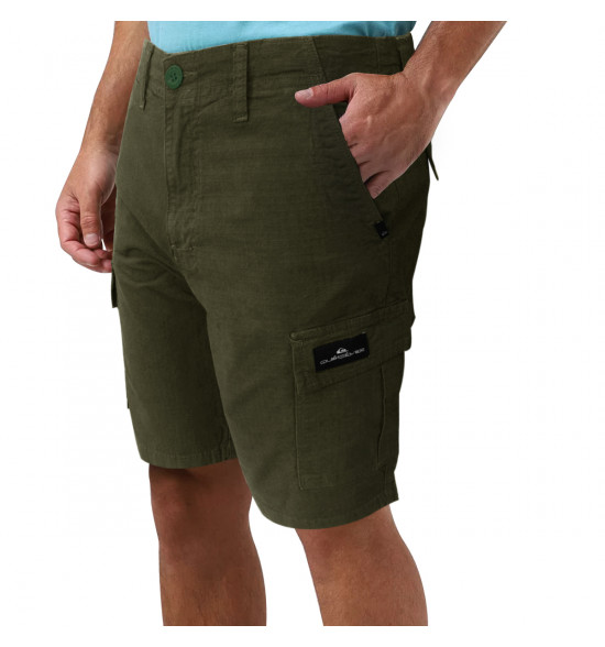 Bermuda Walk Quiksilver Rip Cargo Verde Militar - 3