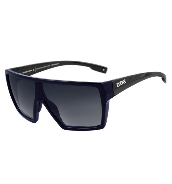 Óculos Evoke Bionic Alfa D01 Black Shine Blue Lente Grey Gradient