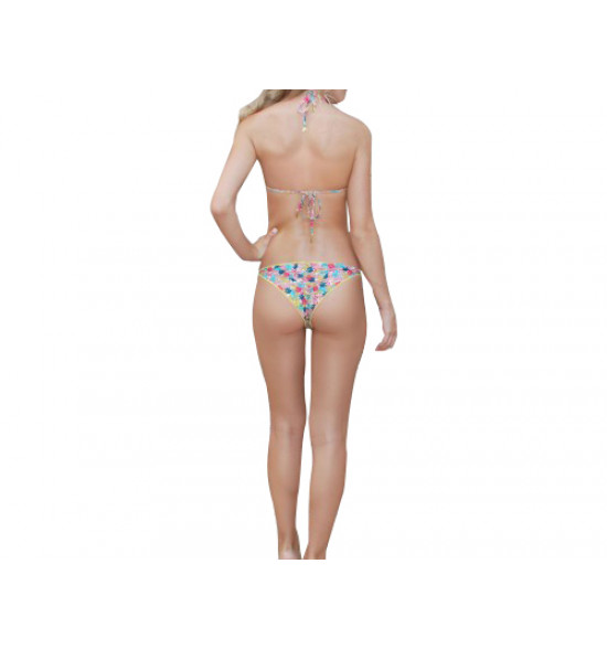 Biquíni La Bamba Cortininha Ripple Abacaxi Tropical Marítimo Com Bojo - 3