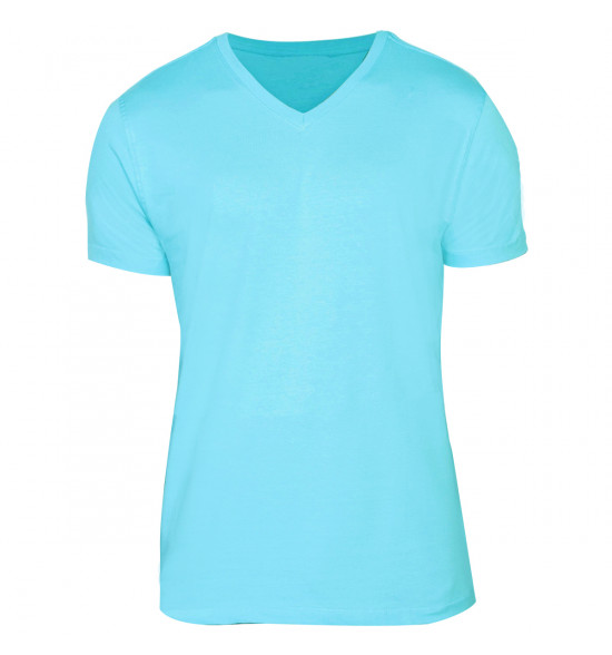 Rx Camiseta Alma De Praia Gola V Azul Bebe