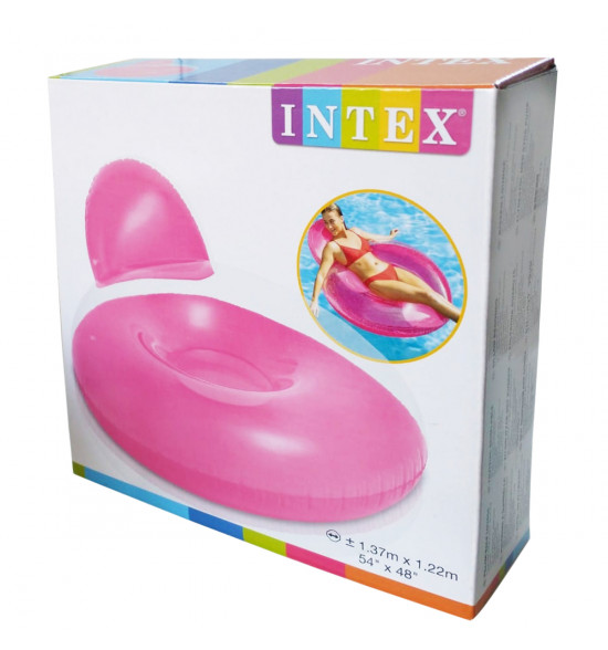 Poltrona Inflável Alma de Praia Guarujá Rosa - 2