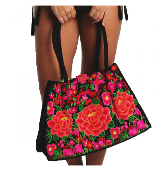 Bolsa La Bamba Floral C/ Fecho Imã