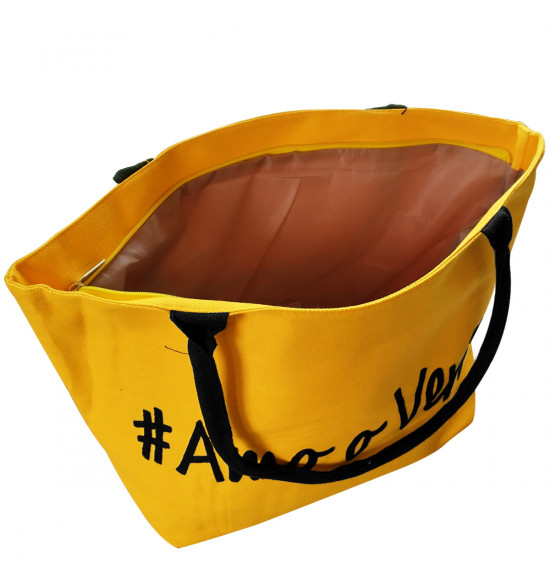 Bolsa Alma de Praia Amo o Verão  Amarela - 4