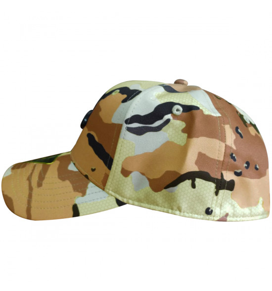 Boné Oakley Tincan Camo Desert Camuflado com Logo Preto - 3