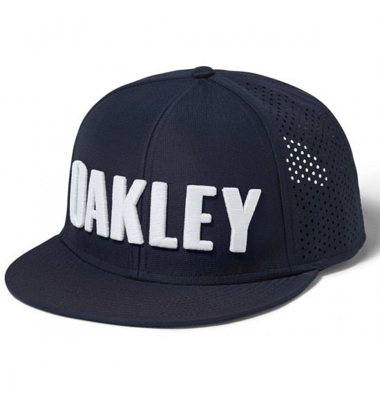 Boné Oakley Perf Hat Azul com Branco