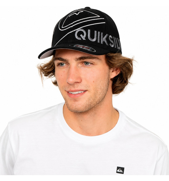 Boné Quiksilver Emb Side Omni Black – Minimalismo, Estilo e DNA Surf - 4