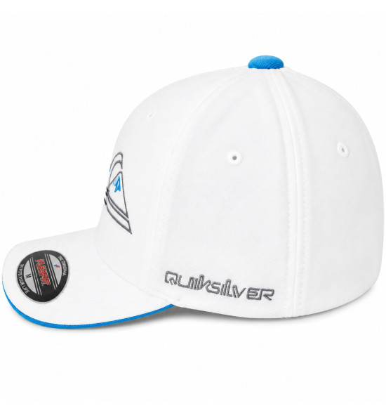 Boné Quiksilver Emb Three Logo Branco – Design Autêntico e Estilo Surf Premium - 3