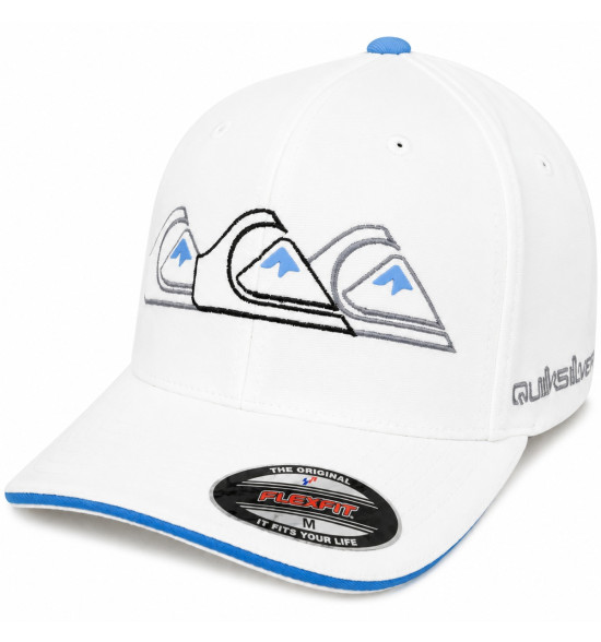 Boné Quiksilver Emb Three Logo Branco – Design Autêntico e Estilo Surf Premium