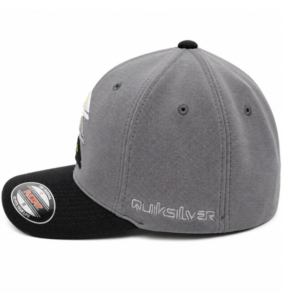 Boné Quiksilver Emb Three Logo Dark Grey – Estilo Urbano e Autenticidade - 2