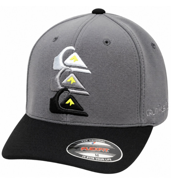 Boné Quiksilver Emb Three Logo Dark Grey – Estilo Urbano e Autenticidade