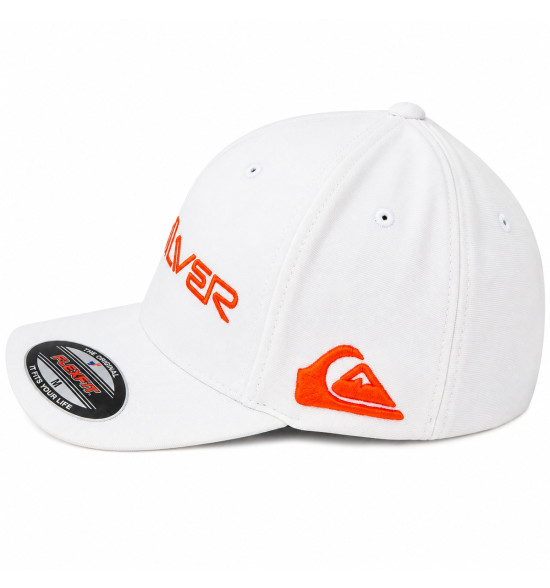 Boné Quiksilver Emb Type Momentum Branco – Design Dinâmico e Estilo Surfwear - 3
