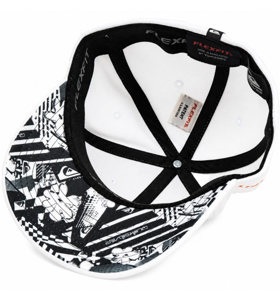 Boné Quiksilver Emb Type Momentum Branco – Design Dinâmico e Estilo Surfwear - 5