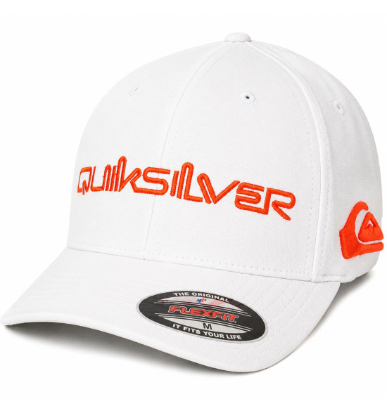 Boné Quiksilver Emb Type Momentum Branco – Design Dinâmico e Estilo Surfwear