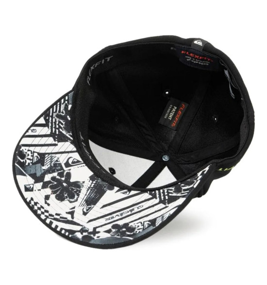 Boné Quiksilver Emb Type Momentum Preto – Design Gráfico, Atitude e DNA Surf - 5