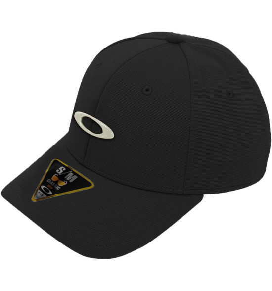 Boné Oakley Tincan Cap Black Logo White - Original com Logo em Metal