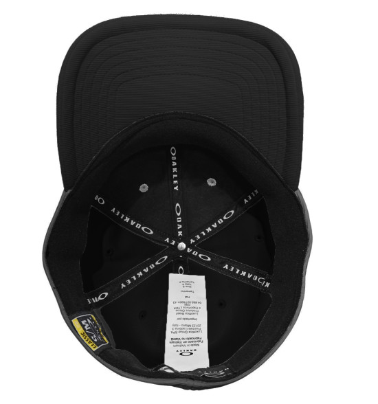 Boné Oakley Tincan Cap Black Logo White - Original com Logo em Metal - 5