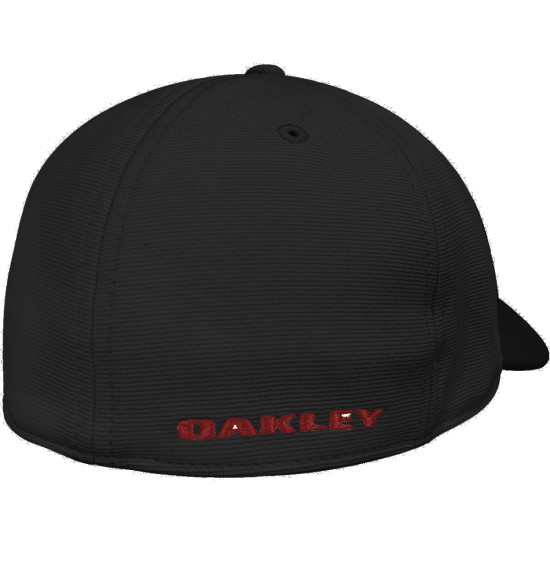 Boné Oakley Tincan Cap Pitch Black Flame Red - 4