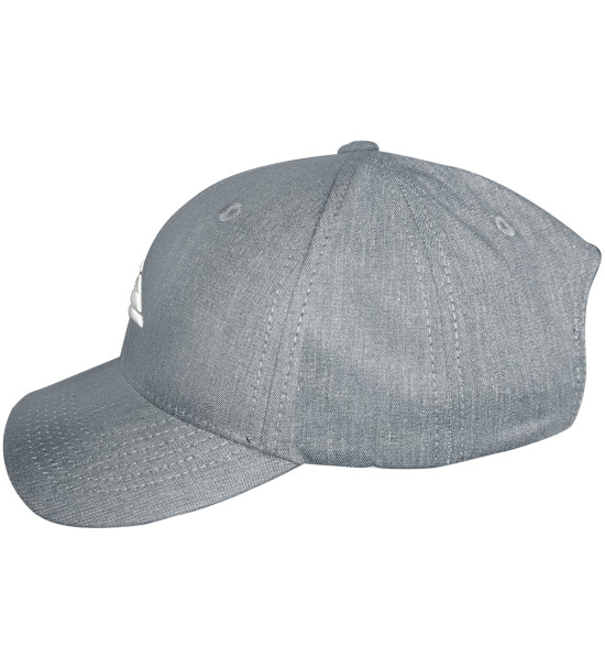 Boné Quiksilver Decades Heather Cinza Mescla Logo Branco - 3