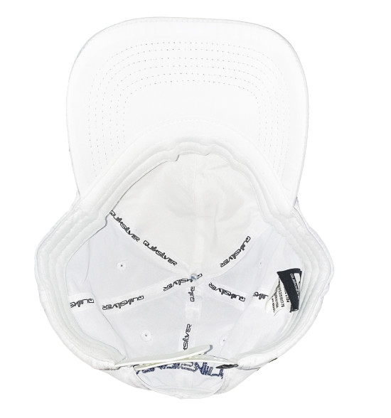 Boné Quiksilver Embroidery Branco Logo Preto - 5