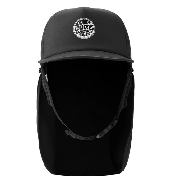 Boné de Surf Rip Curl Surf Series Black – Proteção Solar dentro d'água