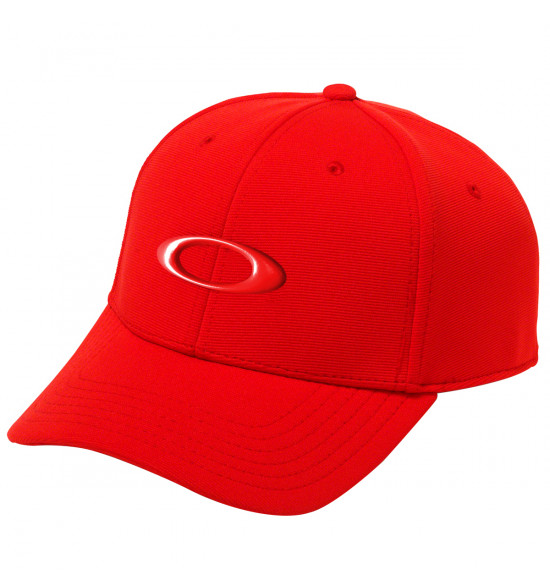 Boné Oakley Tincan Cap Vermelho com Logo Vermelho