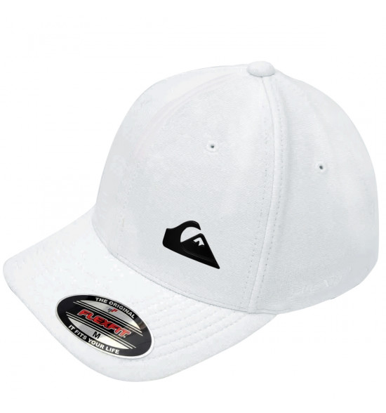 Boné Quiksilver Plate Side Black Branco